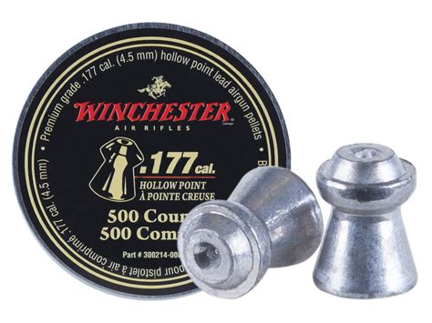 Winchester Hollow Point 177 Cal 7 6 Gr 500 Ct Airgun Depot