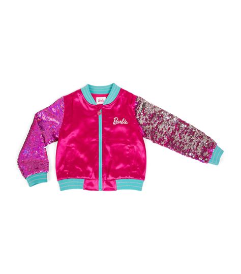 Barbie Pink Sequin Sleeve Bomber Jacket 14 Years Harrods Uk