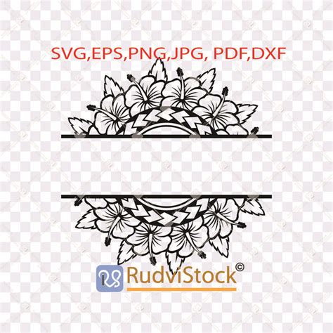 Polynesian Svg Samoan Circle Flowers Border Designs For Log Inspire