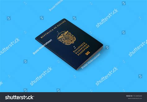 Official Passport Panamapanamanian Passport Issued Citizens Stock Photo ...