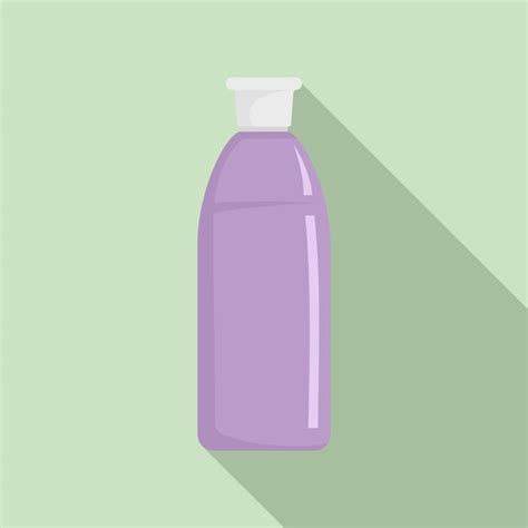 Premium Vector Purple Shampoo Bottle Icon Flat Illustration Of Purple