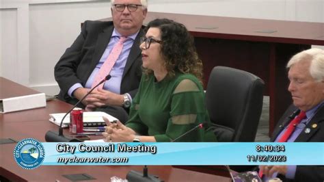 City Of Clearwater City Council Meeting 11 2 23 Youtube