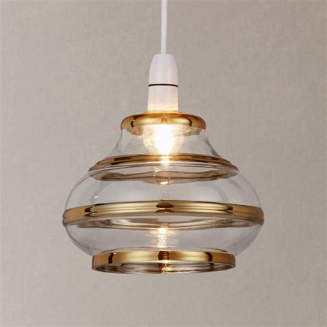 Buyjohn Lewis Odette Easy To Fit Glass Ceiling Shade Gold Online At Glass Ceiling