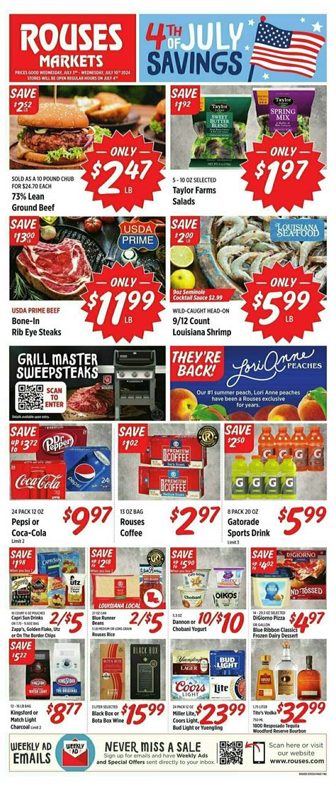 Rouses Markets Weekly Circular From July 3