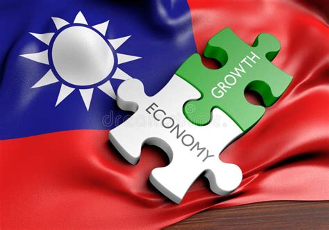 Taiwan Economy and Financial Market Growth Concept Stock Illustration ...