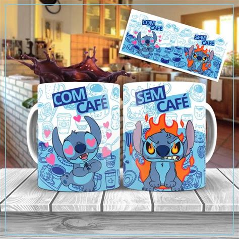 CANECA CAFÉ SEM CAFÉ STITCH stitch Elo7 em 2024 Canecas