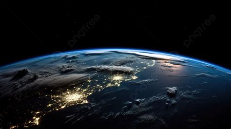 The Night Seen Of Planet Earth City Lights Space Stock, 45% OFF