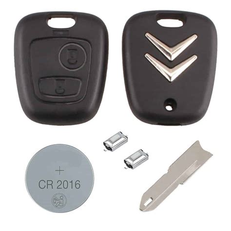 Citroen Diy Repair Kit Button Replacement Car Key Case Fob With Ne