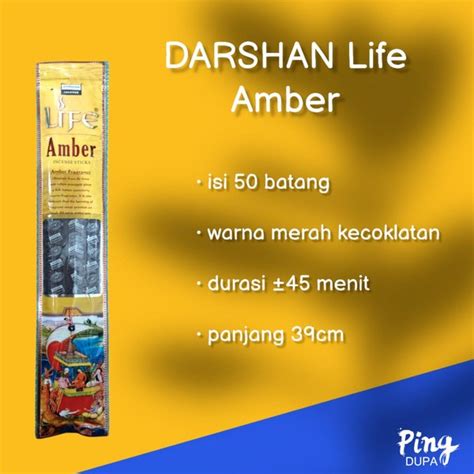 Jual Hio Dupa India Life Amber Darshan Pounch Isi 50 Aromaterapi Di