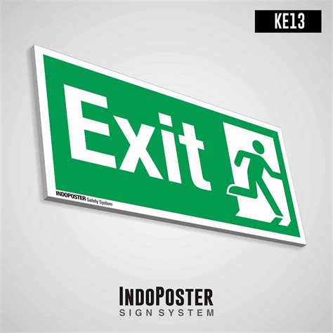 Jual Safety Sign Emergency Rambu K3 PVC Tanda Pintu Exit Shopee Indonesia