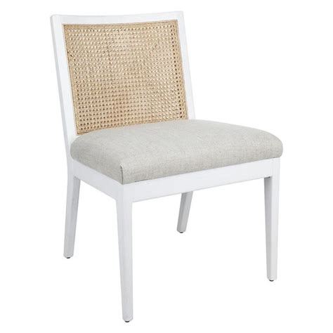 Kane Rattan Dining Chair In White By Cafe Lighting And Living By Cafe