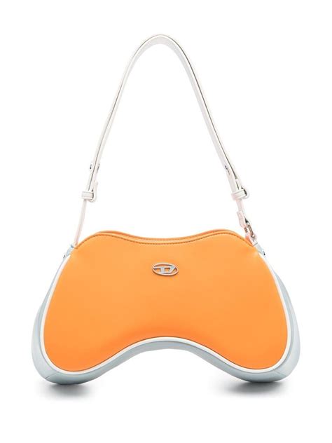 Diesel Asymmetric Design Tote Bag In Orange Lyst