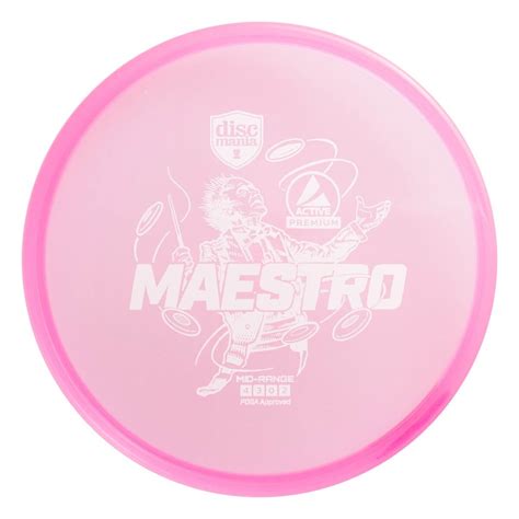 Discmania Disc Golf Midrange Active Premium Maestro Gelb 170 172g