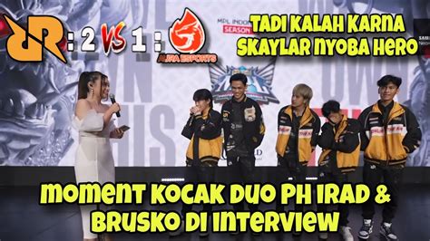 Interview Rrq Hoshi Kocak Irad Brusko Nglawak Youtube