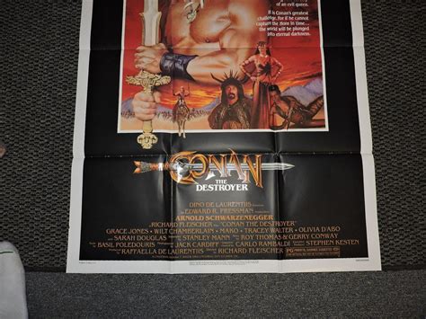 Conan The Destroyer 1984 ORIGINAL Movie Poster 27 x 41 Action / Fantasy | #2003406327