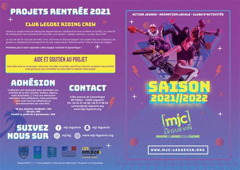 PROGRAMME SAISON 2021 2022 MJC De Leguevin Maison Des Jeunes Et De