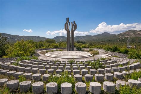 Yugoslavia Memorial To The Fallen Of The Lje Anska Nahija Region In