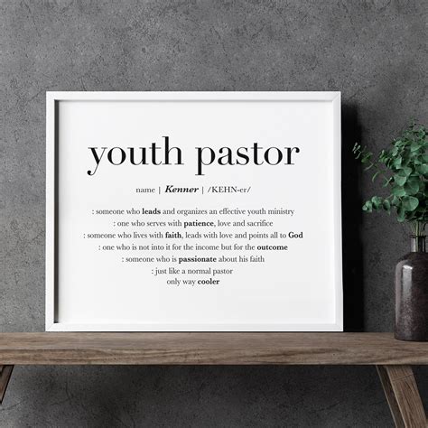 Youth Pastor Appreciation Gift Custom Youth Pastor Gift Etsy