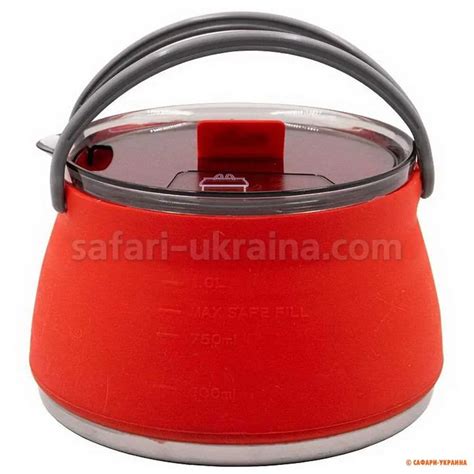 Походный чайник Tramp силиконовый с металлическим дном, 1 л купить в ...