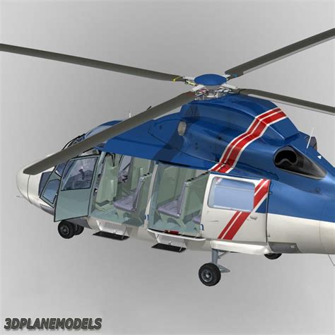 Eurocopter Dauphin Helicopter Interior 3d Model