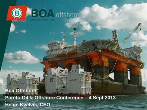 PDF Boa Offshore Pareto Oil Offshore Conference 4 Offshore Pareto