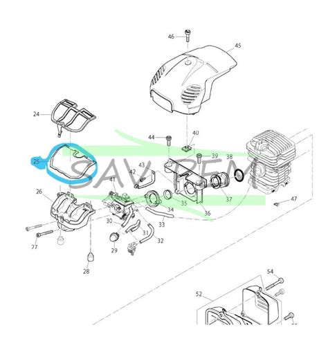 Filtre à air pour tronçonneuses MAKITA DOLMAR EA3201S PS 35C