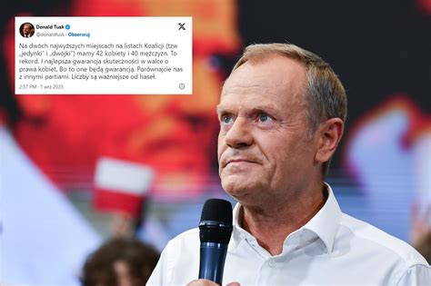 Komedia Tusk gwarantem skuteczności w walce o prawa kobiet