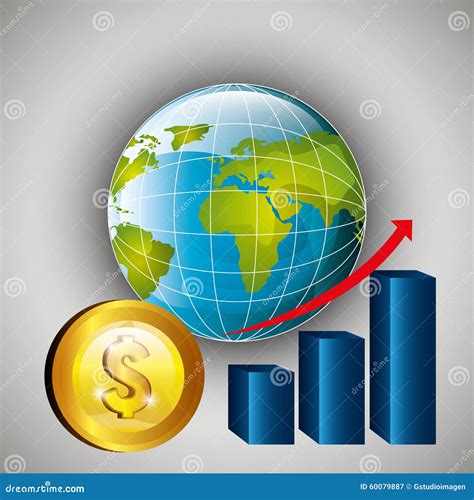 Mercado Global Y Bolsa De Acción Ilustración del Vector - Ilustración