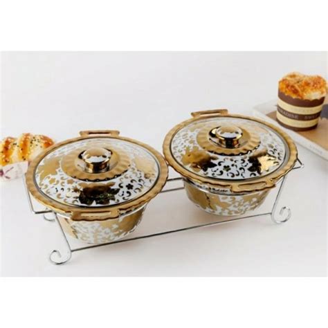 Jual TEMPAT SAMBAL BUMBU KERAMIK CAPODIMONTE MOTIF GOLD ISI 2 PCS