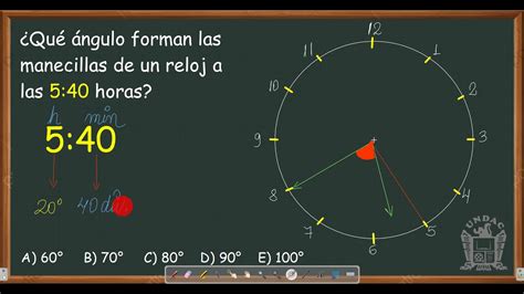 El ángulo formado por las agujas de un reloj a las 12 30 h