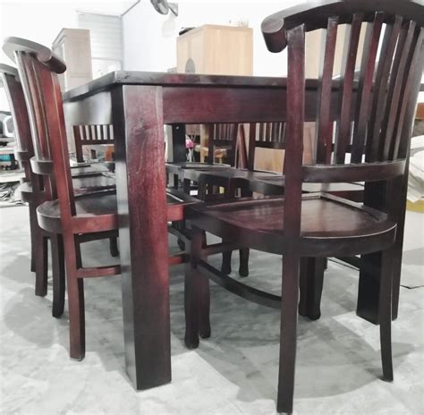 Solid Teak Wood Dining Table With 8 Chairs 8 Seater Dining Table Furniture And Home Living