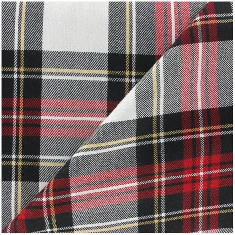 Tissu Tartan Cossais Rouge X Cm Ma Petite Mercerie