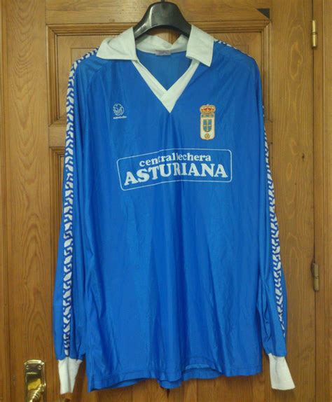 Real Oviedo Home Camiseta de Fútbol 1986 1988