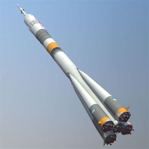 Soyuz Fg Rocket 3d Model 3ds Lwo Lw Lws