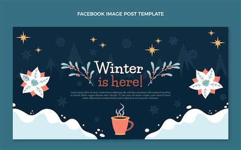 Free Vector Flat Winter Twitter Header