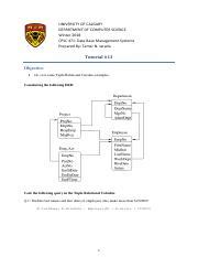 Tutorial W Pdf University Of Calgary Department Of Computer