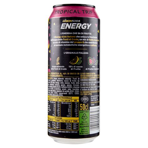 Lemonsoda Energy Activator Tropical Trip 50 Cl Carrefour