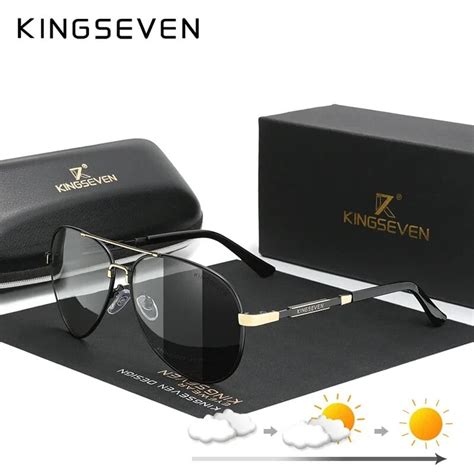 Gold Photochormic Aluminum Magnesium Men S Sunglasses Polarized Coating