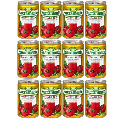 12-Pack Sacramento Brand 5.5oz Tomato Juice Cocktail Cans