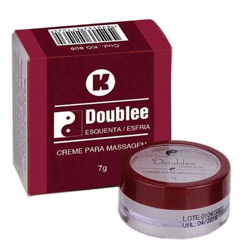 Doublee Esquenta E Esfria Creme Para Massagem Corporal 7g Em 10x Sem