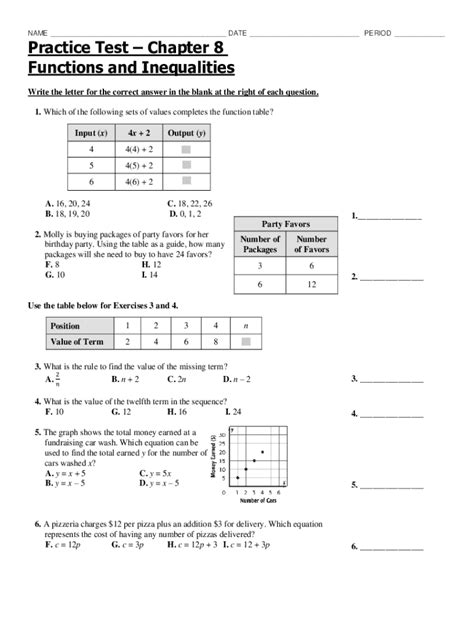 Fillable Online Chapter 4 Test Form 1 Answer Key Fax Email Print