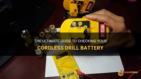 The Ultimate Guide To Checking Your Cordless Drill Battery Shuntool