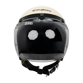 Jual Cargloss Cfm Retro Visor Cembung Smoke Helm Half Face Avorio