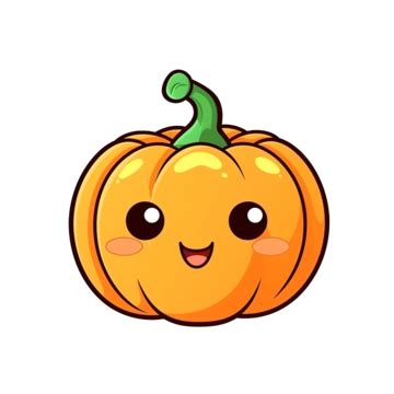 Halloween Cute Pumpkin Character Cute Cartoon Pumpkin Vector