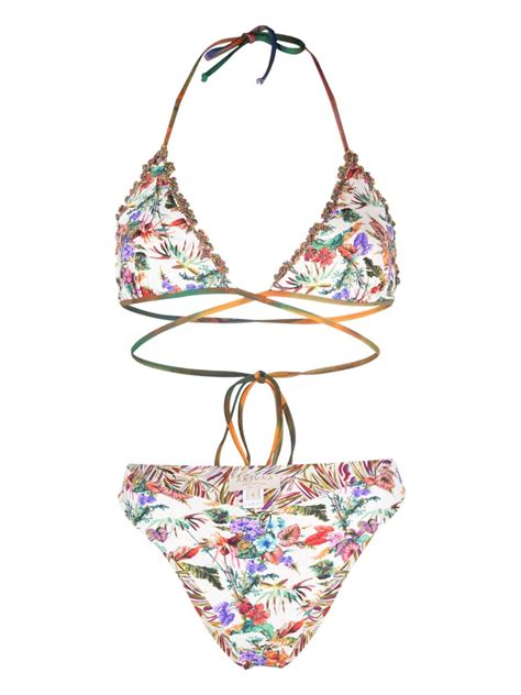 Anjuna Vita Crochet Trim Bikini Set Farfetch