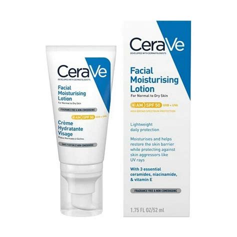 Cerave Tagescreme Feuchtigkeitsspendende Gesichtslotion CeraVe SPF 50 ...