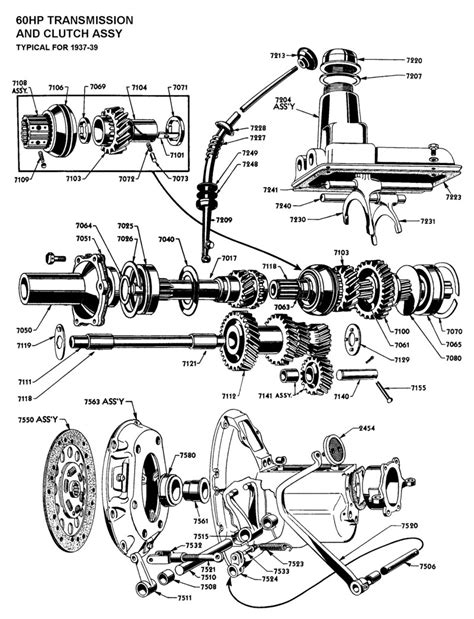 Muncie 4 Speed Transmission Exploded View