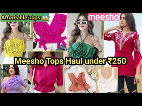 Meesho Tops Haul Under Meesho Partywear Tops Haulmeesho Dress