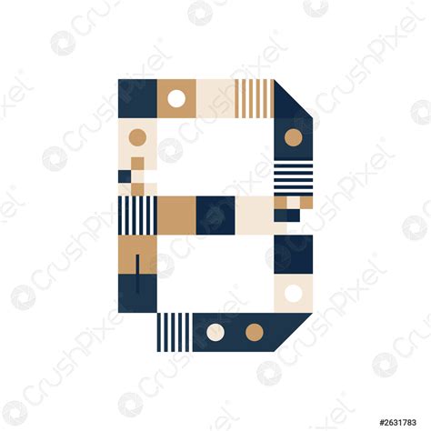 Vector Pixel Art Letter B Colorful Letter Consist Of Modules Stock Vector 2631783 Crushpixel