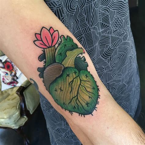 Cactus Heart Tattoo Tattoogrid Net